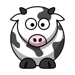 Free cartoon cow clipart