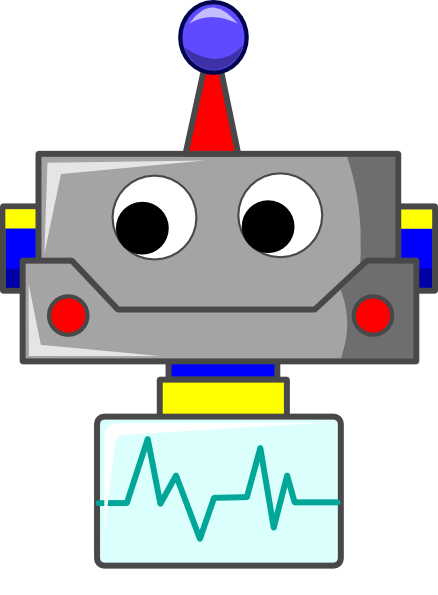 Cartoon robot clipart