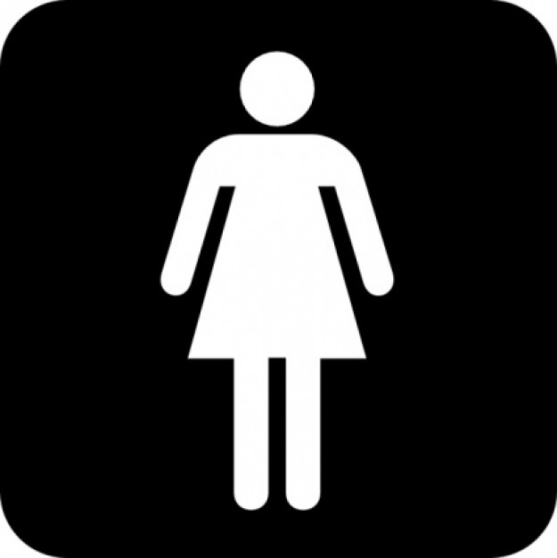 Ladies room sign clipart