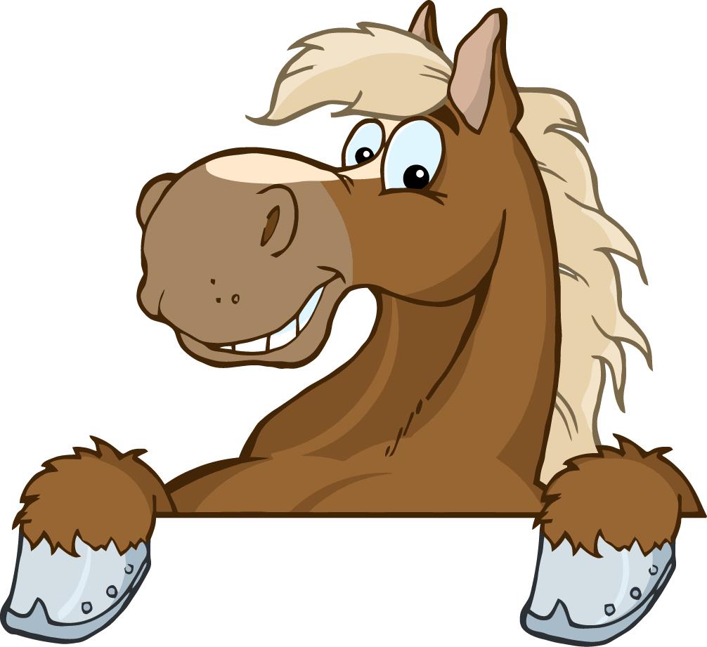 Cartoon horse head clipart