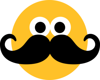 Smiley Face With Mustache - Free Clipart Images