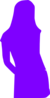 Puple Silhoutte Clip Art