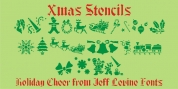 Xmas Stencils JNL font download