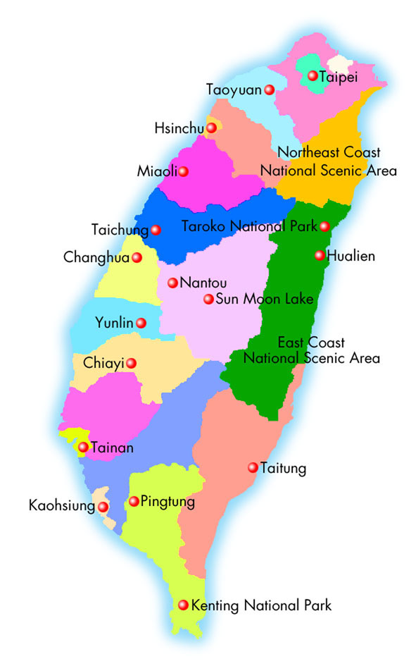 Map Taiwan