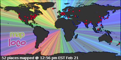 Locations of Site Visitors