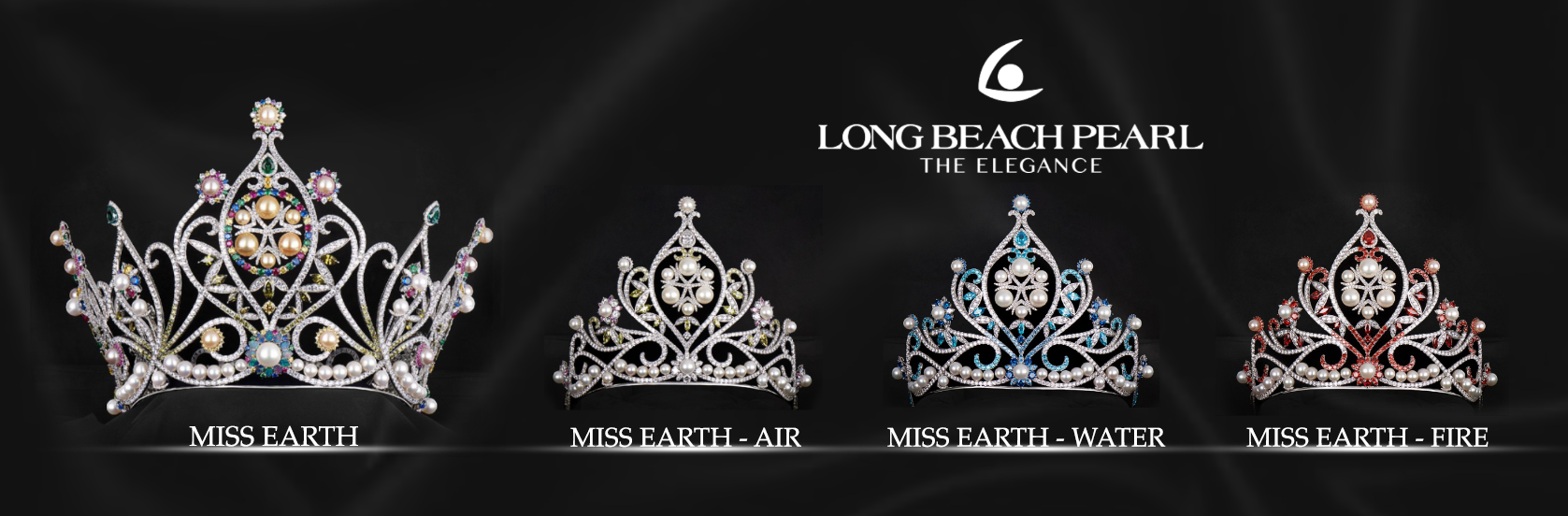 Miss Earth 2023 Crown by Long Beach Pearl