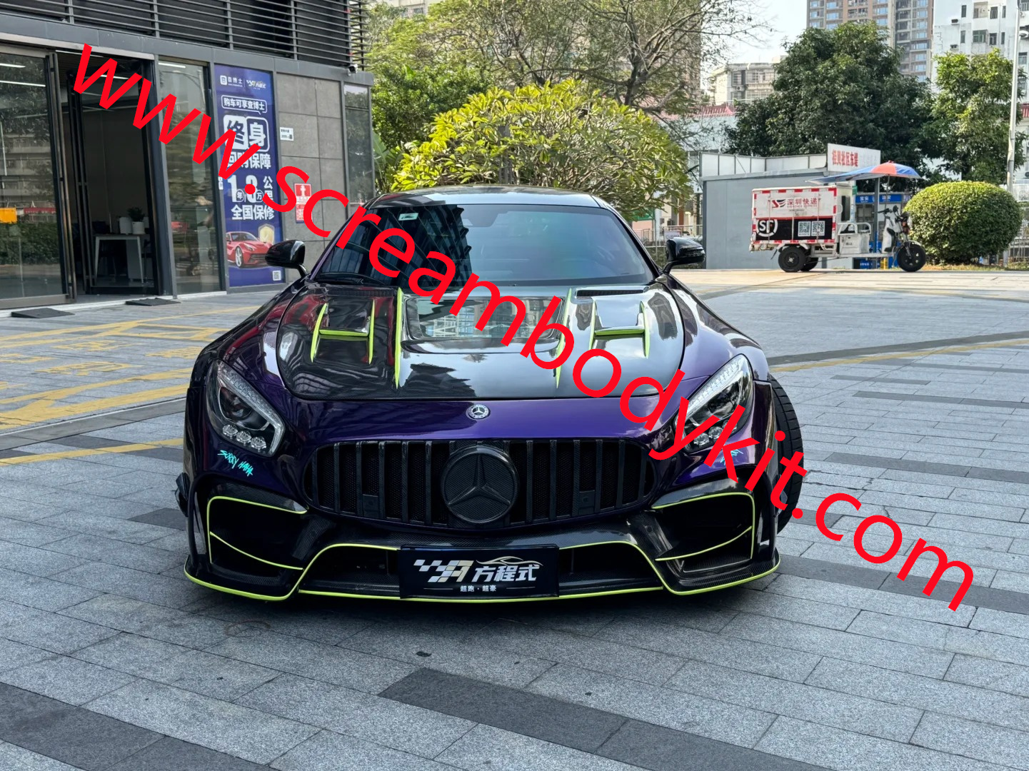 Mercedes Benz GTC GT GTR front bumper side skirts hood spoiler rear bumper