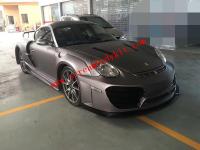 Porsche 987 Cayman boxster wide body kit front bumper after bumper side skirts fenders hood