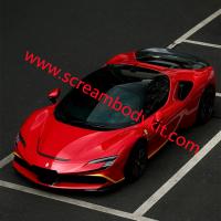 Ferrari SF90 carbon fiber wheels rims spoiler wing