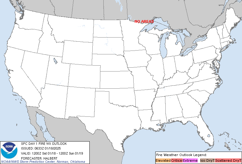 SPC Day 1 Fire Outlook