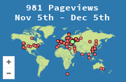 Locations of visitors to this page