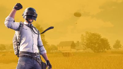 PUBG MOBILE, Level 3 helmet, PlayerUnknown's Battlegrounds, Yellow background