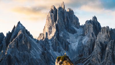 Cadini di Misurina, Dolomite mountains, Alone, Scenic, Viewpoint, Italy, Motorola Edge 30 Neo, Stock