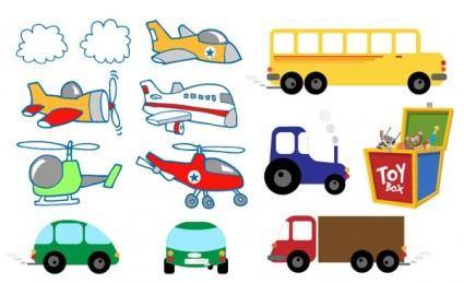 Cute toys vector