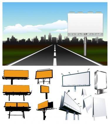 Large outdoor billboards vector