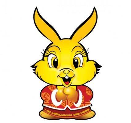 New year rabbit vector original