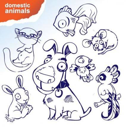 Cartoon animals vector 1