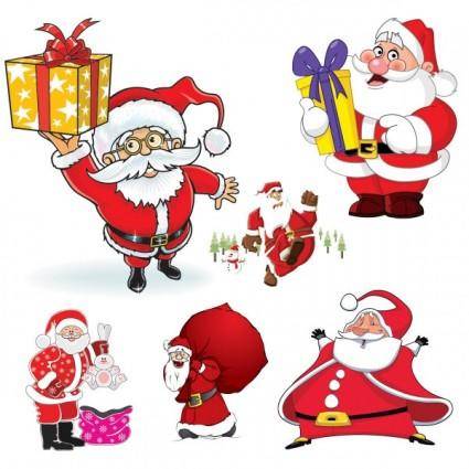 Cartoon santa claus vector