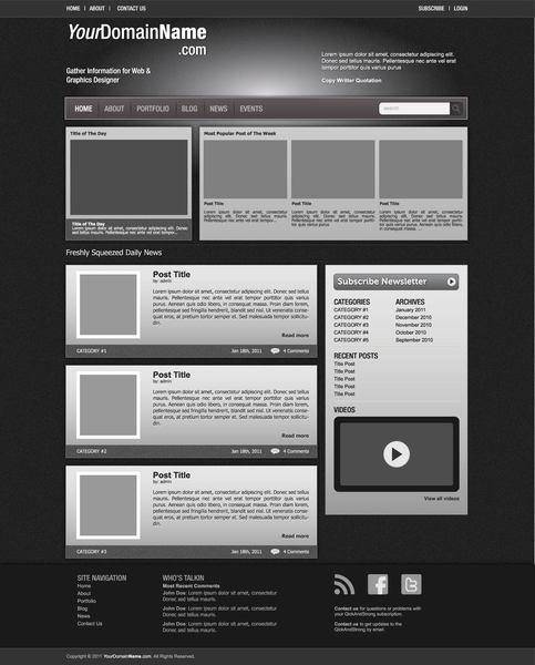 Vector Web Template