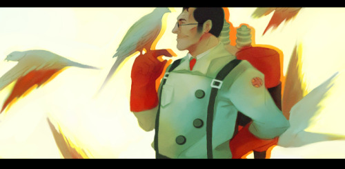 hooost:
“ my first fanart of team Fortress 2. Medic is so COOL !! c:
”