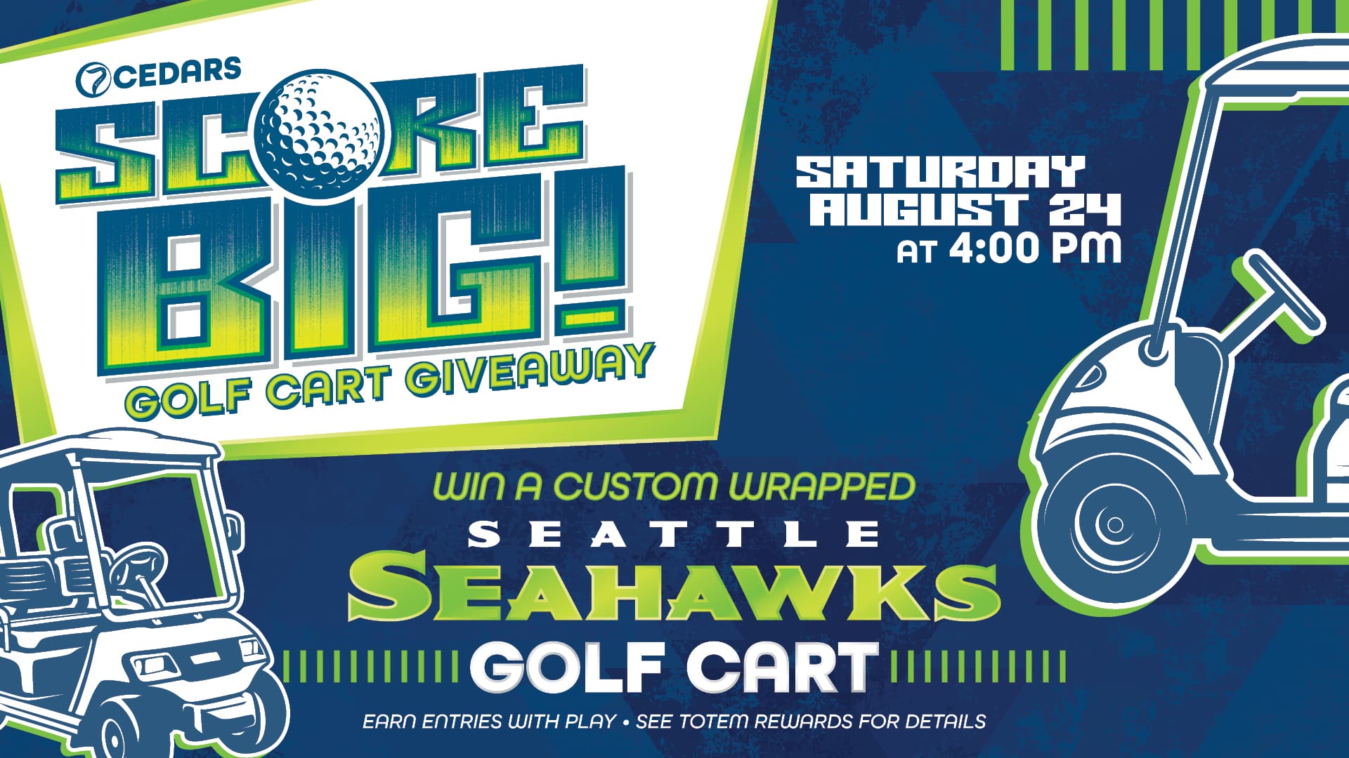 Score Big! Golf Cart Giveaway