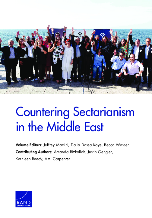 First page of “Countering Sectarianism in the Middle East”