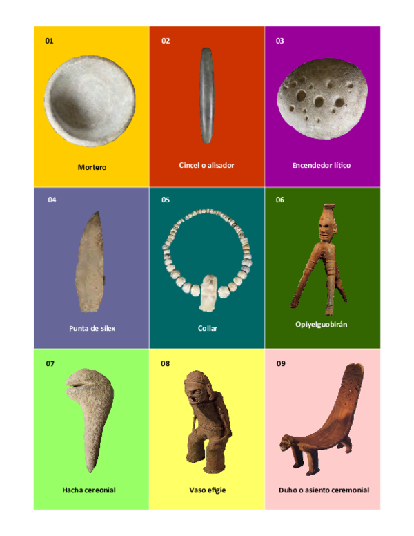 First page of “Jugando con la Arqueología, Etnología y Folclor de la República Dominicana. / Playing with the Archaeology, Ethnology and Folklore of the Dominican Republic.”