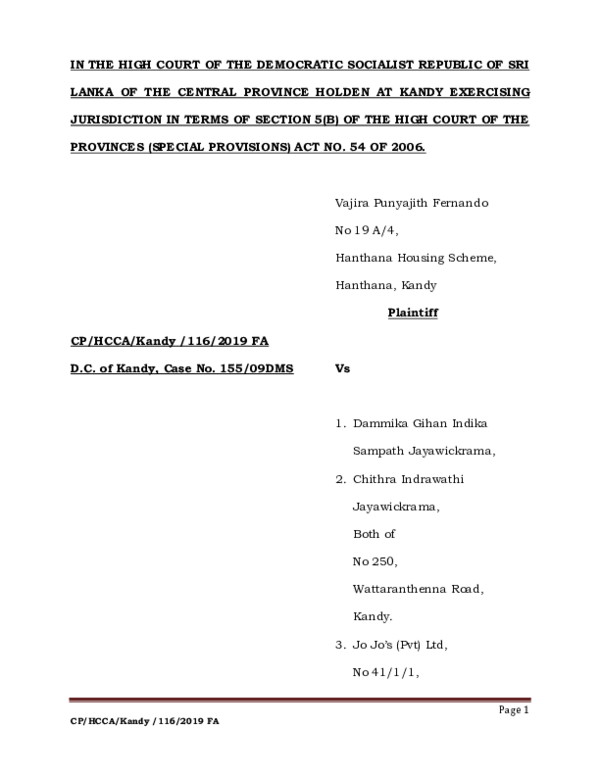 First page of “Application of application approach to final appeal”