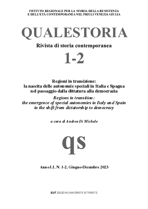 First page of “Da una Procura del regno alla Corte suprema di un regno. L’inconsueta carriera di una toga tra politica, colonialismo e memorie (1922-1969)”