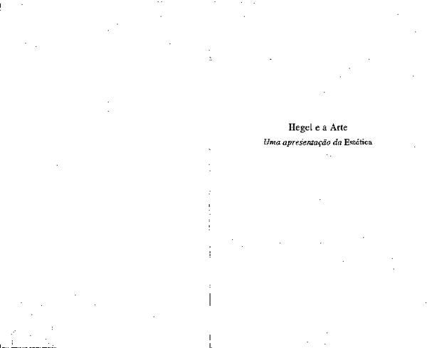 First page of “Bras - Hegel e a arte”