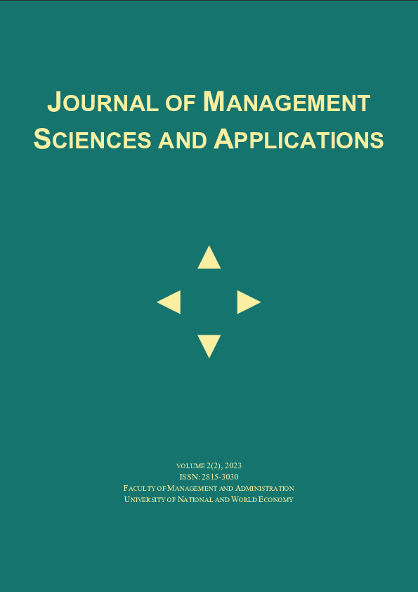 First page of “Journal of Management Science and Application”