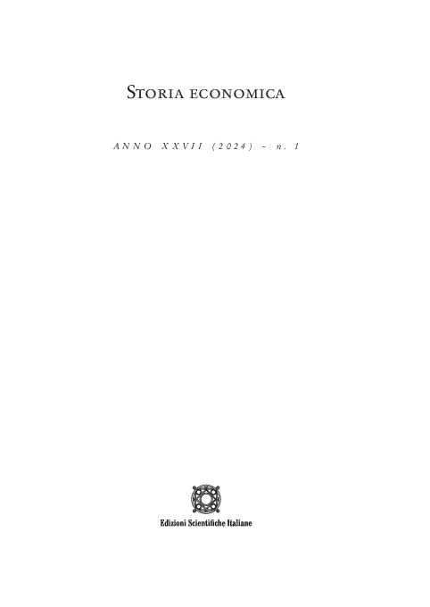 First page of “Storia economica ANNO XXVII (2024) - n. 1 Sommario”