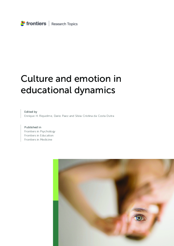 First page of “Culture and emotion in educational dynamics”