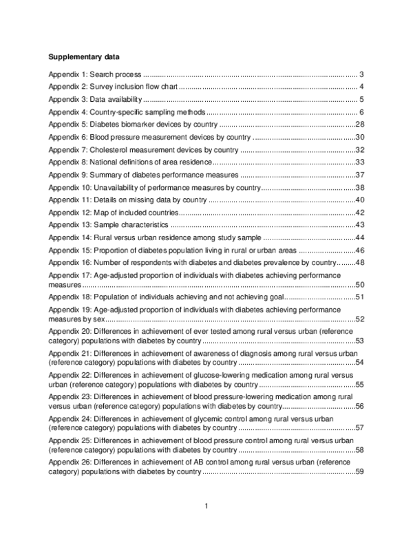 First page of “Rural-Urban Differences in Diabetes Care and Control in 42 Low- and Middle-Income Countries: A Cross-Sectional Study of Nationally Representative, Individual-Level Data”