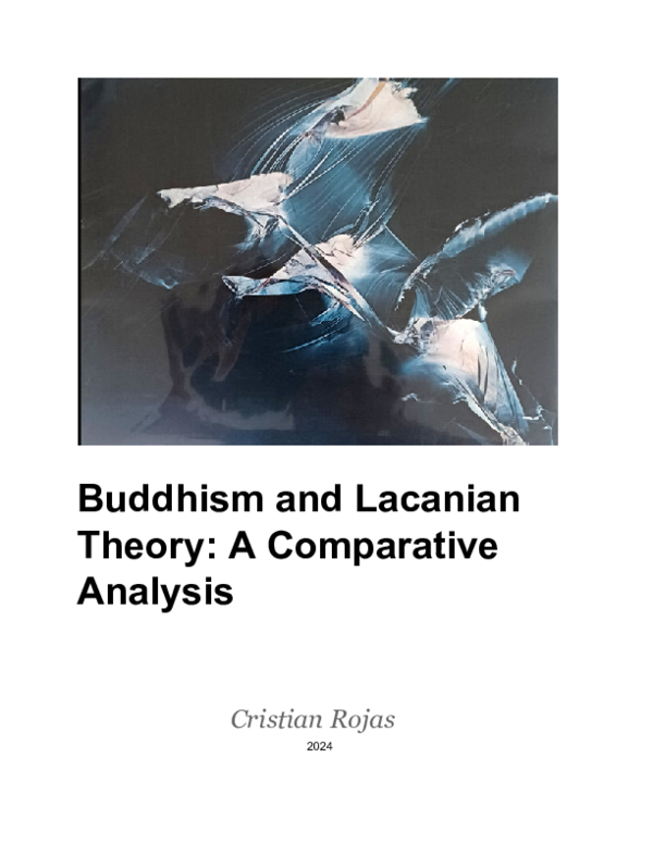 First page of “Buddhism and Lacanian Theory: A Comparative Analysis”