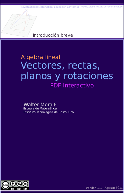 First page of “WMora Vectores Rectas Planos”