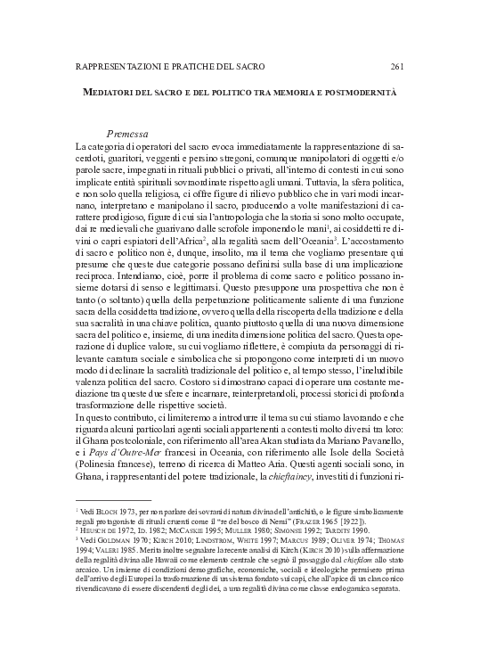 First page of “sacro”