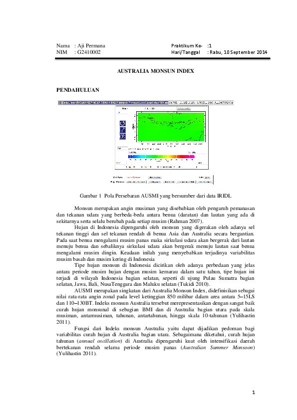 First page of “Australian Monsoon Index (AUSMI)”