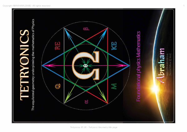 First page of “Tetryonics [5] - Quantum Geometrics”