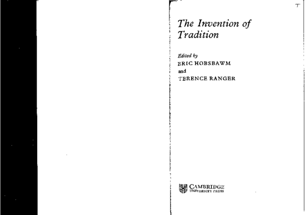 First page of “The Invention of Tradition”