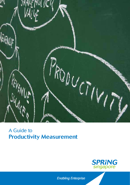 First page of “a Guide book productivity measurement”