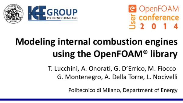 First page of “Modeling internal combustion engines using the OpenFOAM® library”