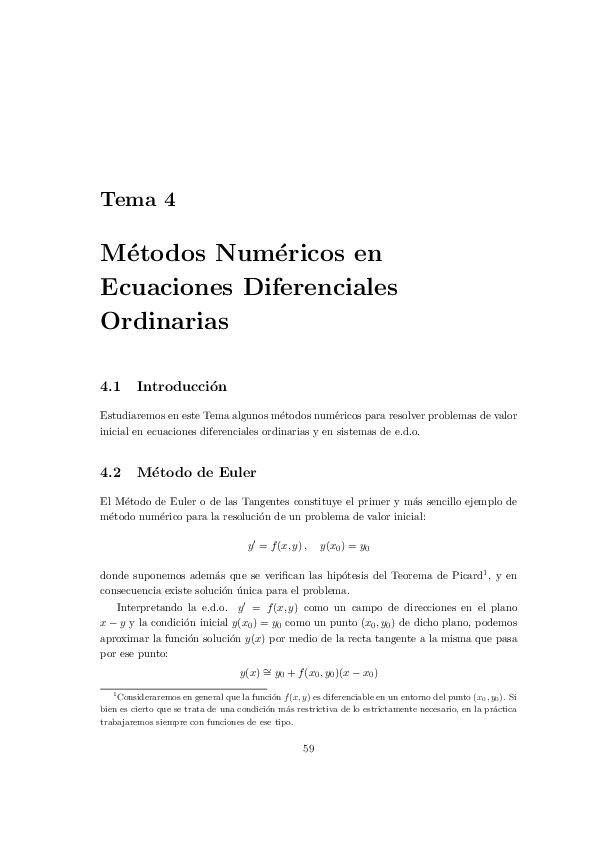 First page of “Metodos num,”