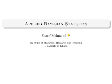 First page of “Bayesian”