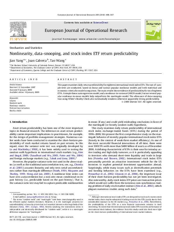 First page of “Cabrera-yang-wang 2010 ejor”