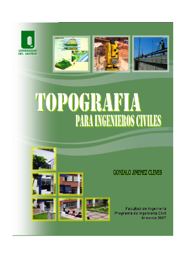 First page of “Topografia para ing civiles”