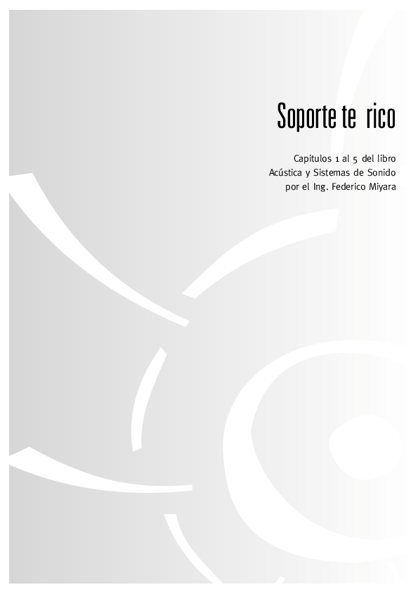 First page of “Libro de acustica y sonidos”