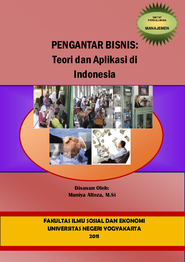 First page of “PENGANTAR BISNIS: Teori dan Aplikasi di Indonesia”