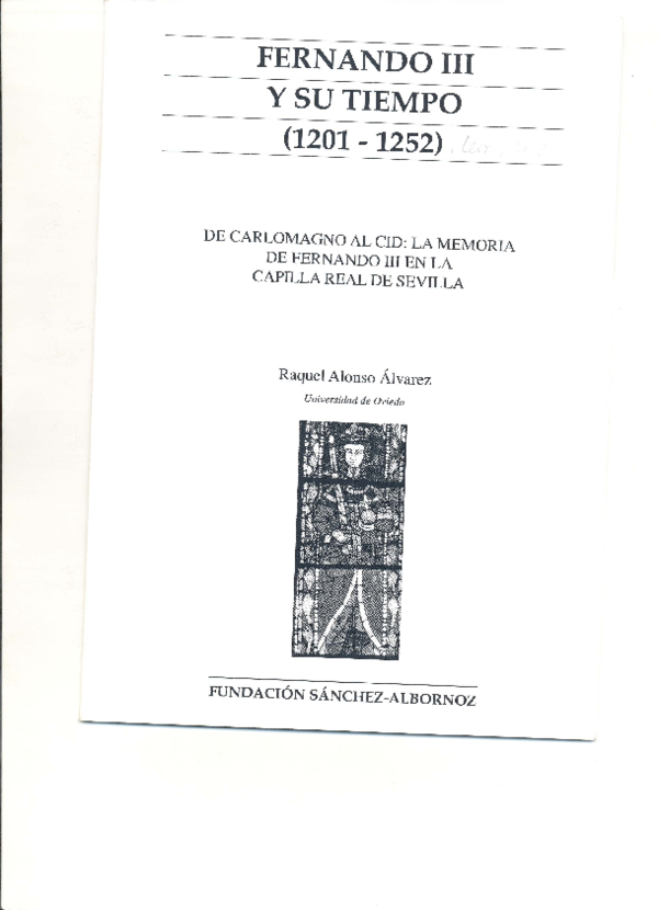 First page of “De Carlomagno al Cid: la memoria de Fernando III en la capilla real de Sevilla”