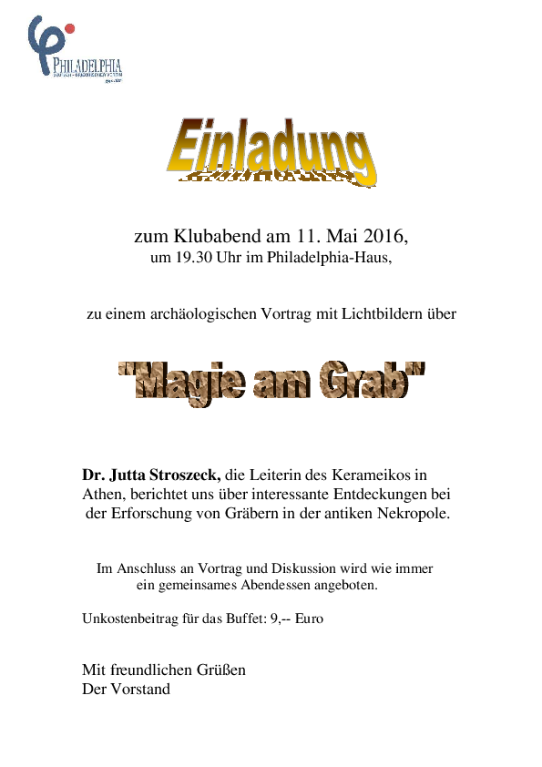 First page of “Magie am Grab”